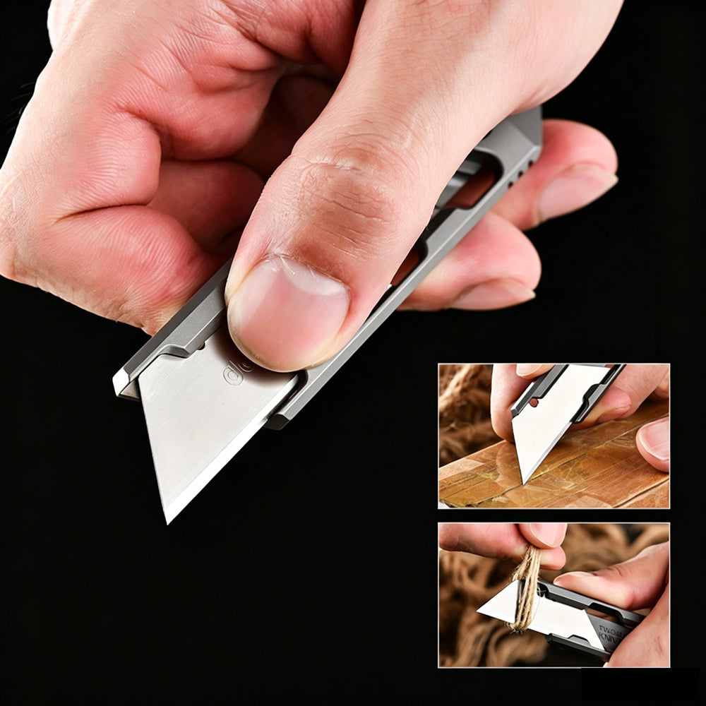 Titanium EDC Utility Knife | Compatible with Standard Utility Blades