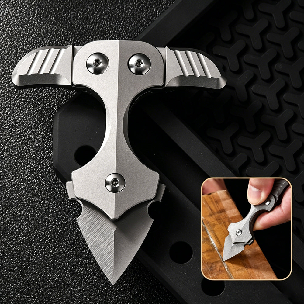Titanium EDC Multi-Tool | Tea Needle Pry Bar | Outdoor Portable Wear-Resistant Tool