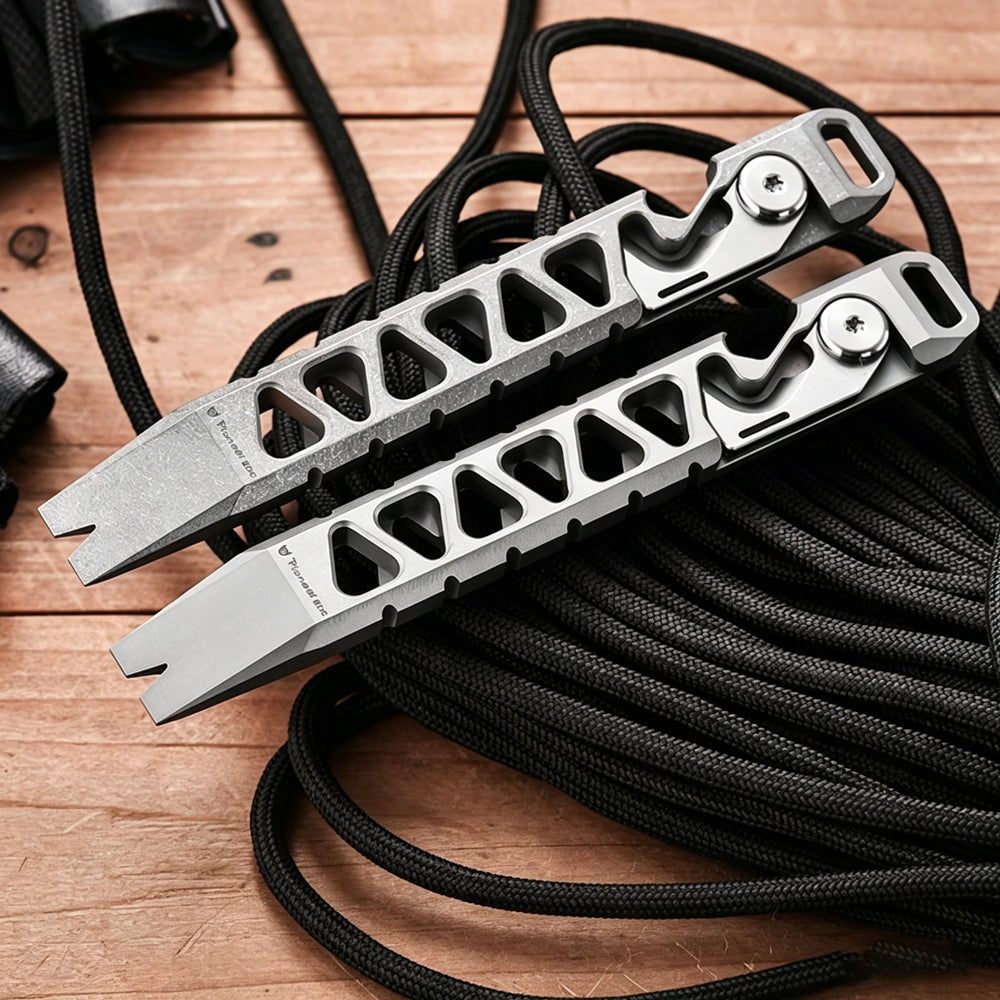Titanium EDC Pry Bar Multi-Tool | Bottle Opener | Outdoor Survival Tool