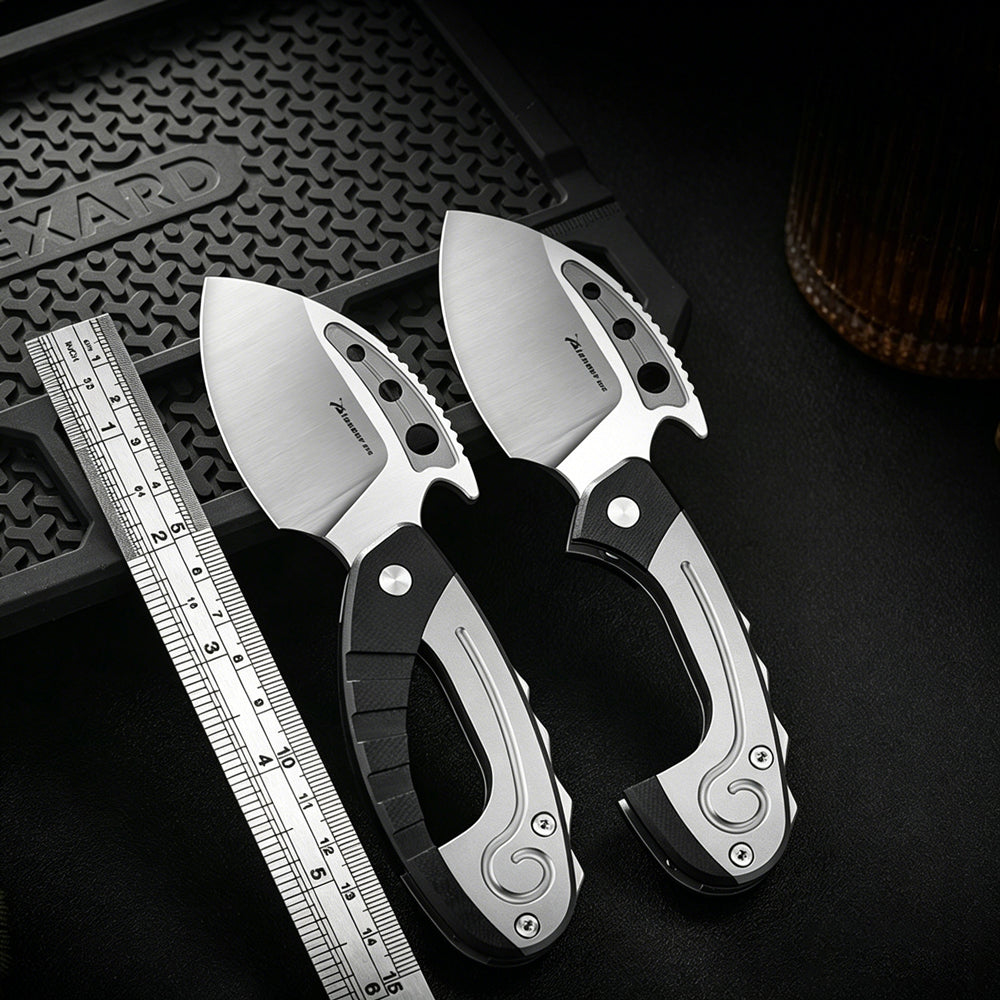 S90V Titanium Folding Knife | Carbon Fiber Handle | Outdoor Survival EDC Pocket Knife