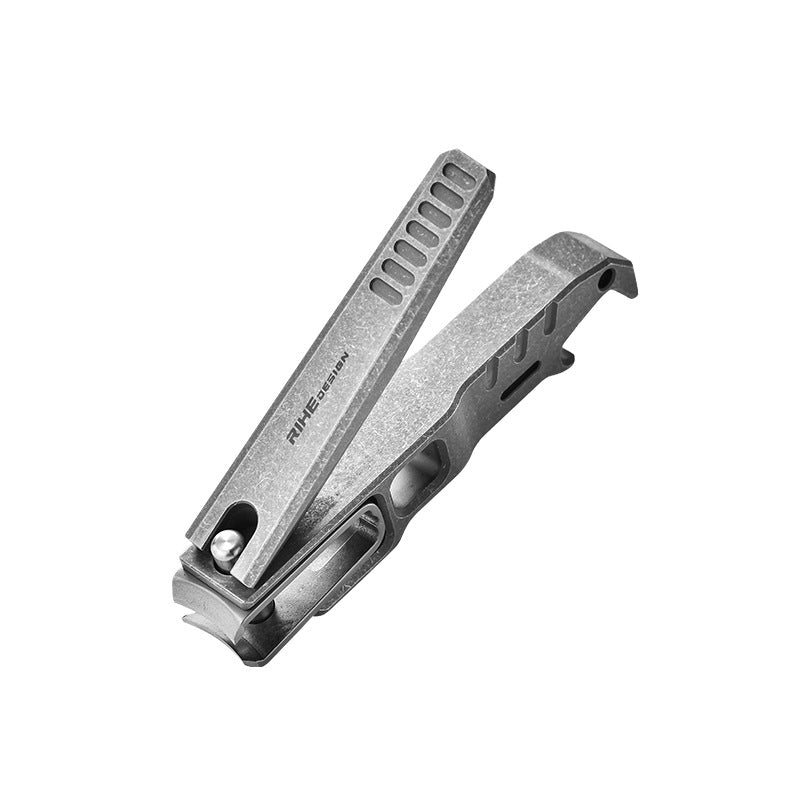 Titanium Nail Clipper | Rotating Head Design | EDC Titanium Nail Cutter