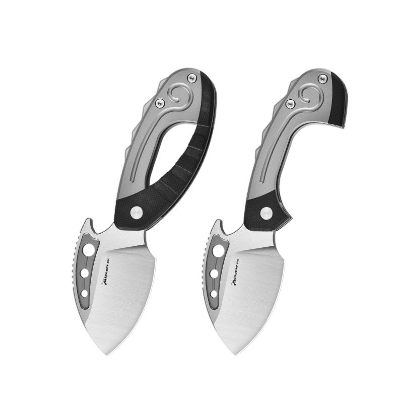 S90V Titanium Folding Knife | Carbon Fiber Handle | Outdoor Survival EDC Pocket Knife